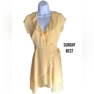 Aritzia Sunday Best Savoy Wrap Sundress